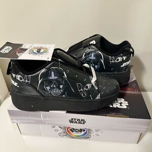COLLECTIBLE DARK VADER, STAR WARS HEELYS SHOES, Available in youth Size 5 & 6